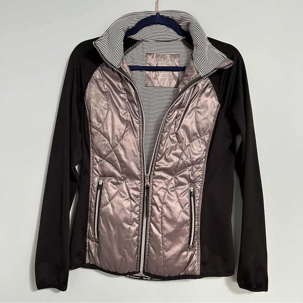 Calvin Klein athletic performance zip up jacket small